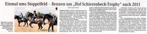 Einmal ums Stoppelfeld - Rennen