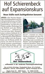Hof Schierenbeck auf Expansionskurs