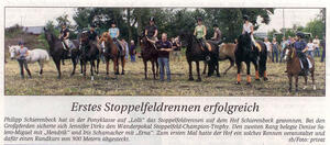 Erstes Stoppelpferdrennen erfolgreich